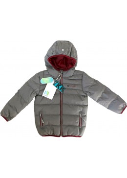 Nano демисезонная стеганная куртка для мальчика F17 M 1251 Mid Grey Mix